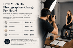 how much do photographers charge per hour
