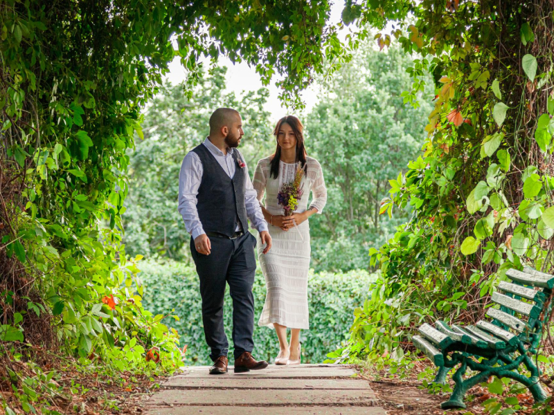 Urban and Garden Engagement Sessions in Florida